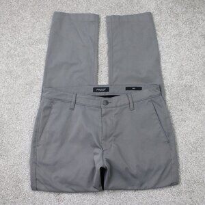 PROOF Pants Mens 32x30 Gray Slim Fit Gray Chino Performance Casual Straight Leg
